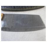 (FS) 12" Damascus Blade Cleaver wit...