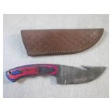 (FS) 8" Fixed Blade Damascus Knife ...
