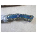 (FS) 7 7/8" Fixed Blade Damascus Kn...