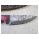 (FS) 7 7/8" Fixed Blade Damascus Kn...