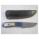 (FS) 8" Fixed Blade Damascus Knife ...