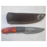 (FS) 8" Fixed Blade Damascus Knife ...