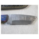 (FS) 8 1/8" Fixed Blade Damascus Kn...
