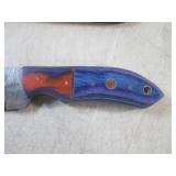 (FS) 8 1/8" Fixed Blade Damascus Kn...