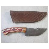 (FS) 7 7/8" Fixed Blade Damascus Kn...