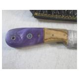 (FS) 8" Fixed Blade Damascus Knife ...