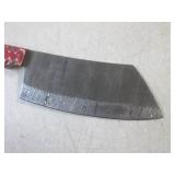 (CNTR) 12" Damascus Blade Cleaver w...