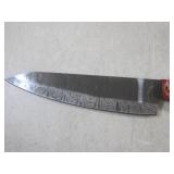 (CNTR) 12 7/8" Fixed Blade Damascus...