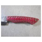 (CNTR) 11" Fixed Blade Damascus Kni...
