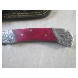 (FS) 7" Damascus Blade Lockback Fol...
