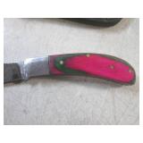 (FS) 6 1/8" Damascus Blade Folding ...