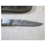 (FS) 7 1/4" Damascus Blade Folding ...