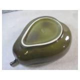 (FS) Vintage Green Drip Glaze Pear-...