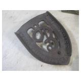 (BS) Vintage Cast Iron Iron Holder,...