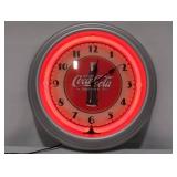 Coca-Cola 15 in Diner Clock with Genuine Neon & Original Box