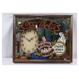 Coca-Cola Framed Mirror Wall Clock