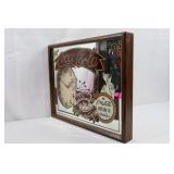 Coca-Cola Framed Mirror Wall Clock