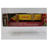 Coca-Cola 1950 Cab and Trailer Bank in Original Package 13 in Long 3 in Tall