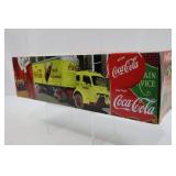 Coca-Cola 1950 Cab and Trailer Bank in Original Package 13 in Long 3 in Tall