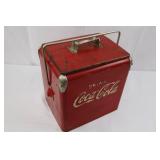 1950s Vintage Coca-Cola Red Metal Cooler