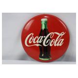 Coca-Cola 12-Inch Round Metal Sign