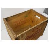 1960s Coca-Cola Family Size Wooden Crate 16 X 11.5 X 12 in