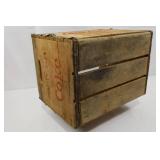 1960s Coca-Cola Family Size Wooden Crate 16 X 11.5 X 12 in