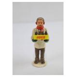 Coca-Cola Cast Iron Delivery Wagon With Figure (Lot of 2)