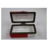 Coca-Cola Porcelain Hinged Vending Machine Box With Bottle