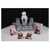 Coca-Cola Polar Bear Glasses, Dispenser & Magnets Mixed Lot (Lot of 12)