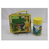 Vintage Sesame Street Aladdin Lunchbox & Thermos (Lot of 2)