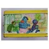 Vintage Sesame Street Aladdin Lunchbox & Thermos (Lot of 2)