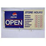 Pepsi Advertising Sign Set, Cup Display, Memo Pad & Magnet (Lot of 4)