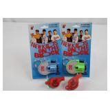 New Kids on the Block Key Chain Viewer Whistles (Lot of 4)