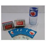 Royal Crown Cola Playing Cards & Glass Set (Lot of 3)