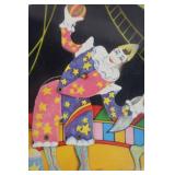 Vintage 1970s Circus Dancing Clown Music Box