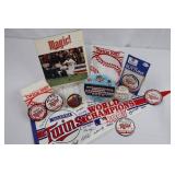 Minnesota Twins 1987 World Champions Memorabilia Lot With Magic! Book
