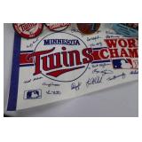 Minnesota Twins 1987 World Champions Memorabilia Lot With Magic! Book