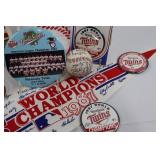 Minnesota Twins 1987 World Champions Memorabilia Lot With Magic! Book