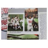 Minnesota Twins 1987 World Champions Memorabilia Lot With Magic! Book