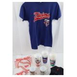 Minnesota Twins Memorabilia Lot With Champion Shirt, Homer Hanky Towels & Cap