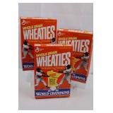 Wheaties 1991 World Champions Kirby Puckett & Kent Hrbek Cereal Boxes w/Cereal Inside