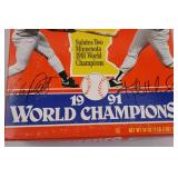Wheaties 1991 World Champions Kirby Puckett & Kent Hrbek Cereal Boxes w/Cereal Inside