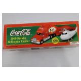 Coca-Cola 2000 Holiday Helicopter Carrier Limited Edition with Replica Helicopter