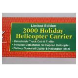 Coca-Cola 2000 Holiday Helicopter Carrier Limited Edition with Replica Helicopter