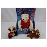 Coca-Cola Holiday Thirsty Bear Plush Set (Lot of 3)