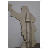 Santa Cardboard Standee 64.5" X 42"