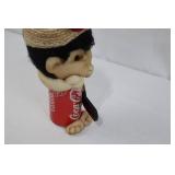Handcrafted Minnesota Hockey Doll on Coca-Cola Can