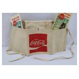 Coca-Cola Vintage Apron, Soda Jerk Hat, Blotters & Card (Lot of 6)