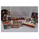 Coca-Cola Christmas Gift Wrap, Plates, Cards & Pen Mixed Lot